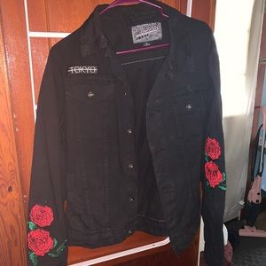 Black jean jacket